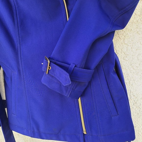 Kenneth Cole Reaction Purple Short Trenchcoat - Picture 15 of 16